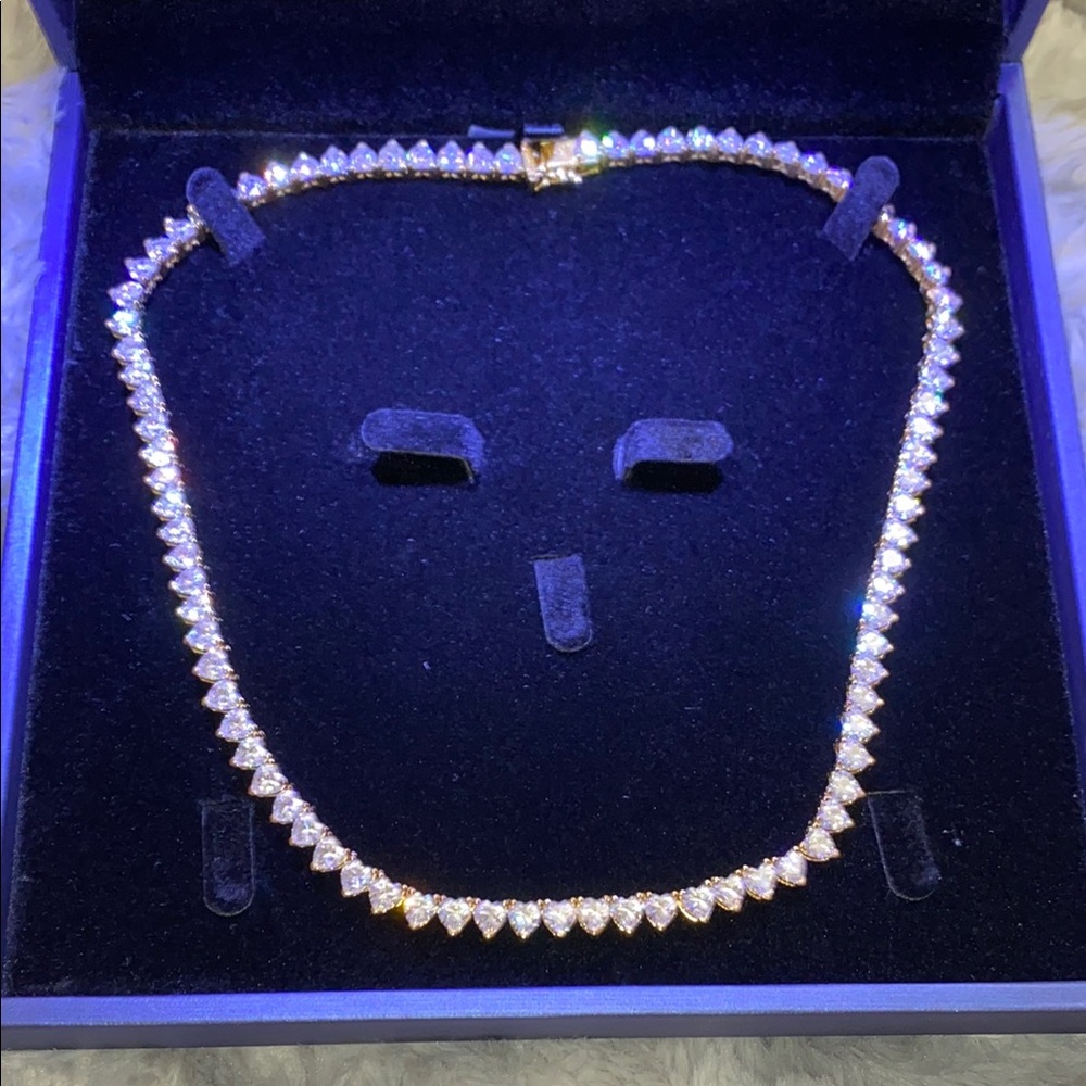 Moissanite Heart Necklace